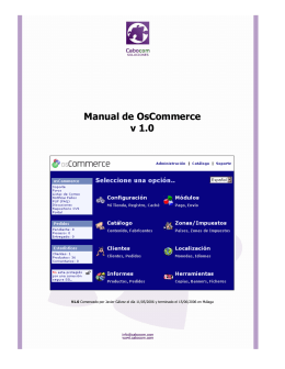 Manual de OsCommerce v 1.0