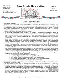 Paw Prints Newsletter