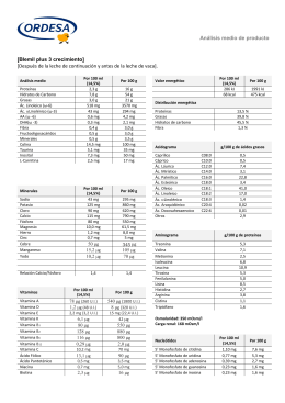 Análisis medio de producto [Blemil plus 3 crecimiento] [Después de