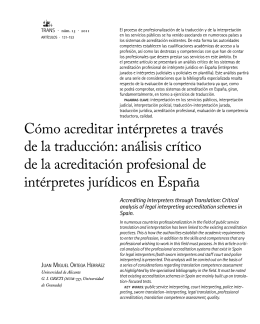 Cómo acreditar intérpretes a través de la traducción
