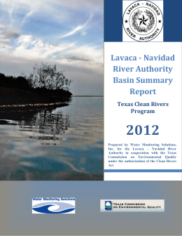2012 Lavaca Basin Summary Report