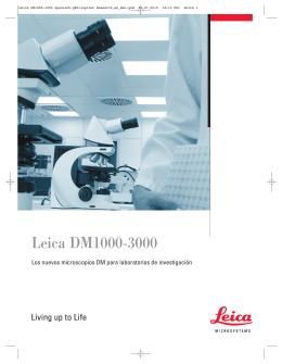 Leica DM1000-3000 spanisch.QXD:Jupiter Research_es_Neu.qxd