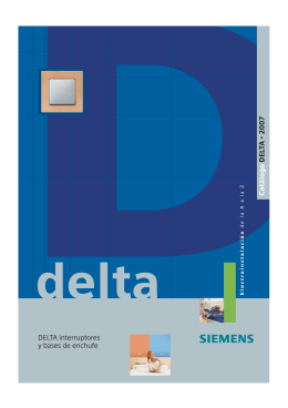 Catálogo DELTA 2007 DELTA interruptores y bases de