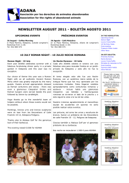 ADANA Newsletter November 2010