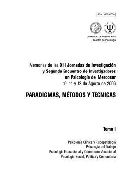 paradigmas, métodos y técnicas - Universidad Nacional de Mar del