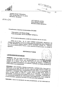 Juzgado Social 16 Barcelona Rda. de Sant Pere, 52, 4a. planta