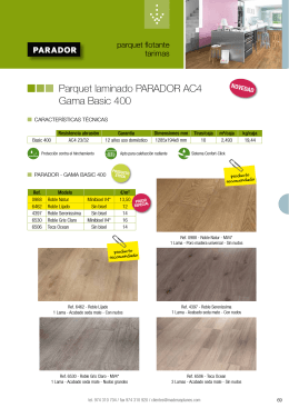 Parquet laminado Parador aC4 Gama Basic 400