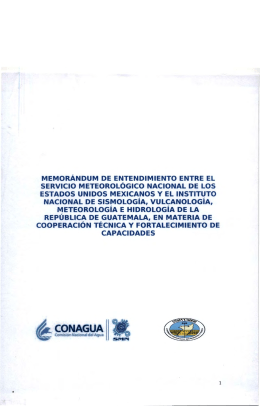 CONAGUA - Servicio Meteorológico Nacional. México.