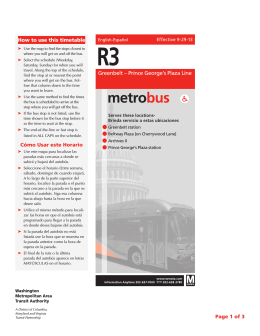 R3 - Washington Metropolitan Area Transit Authority