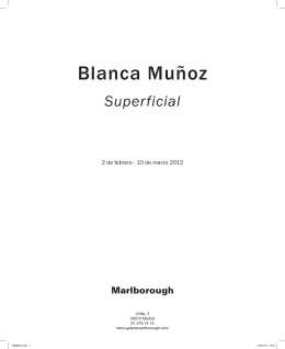 Blanca Muñoz - Galería Marlborough