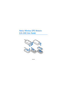 Nokia Wireless GPS Module (LD-3W) User Guide