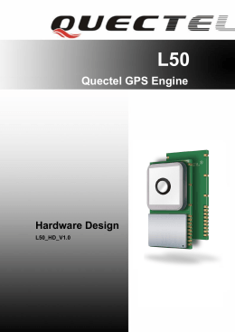 L50 Quectel GPS Engine Hardware Design