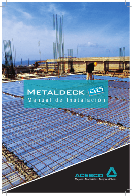Manual de Instalación Metaldeck