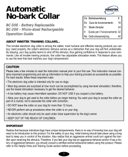 Automatic No-bark Collar