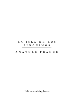 Anatole France – La isla de los pingüinos