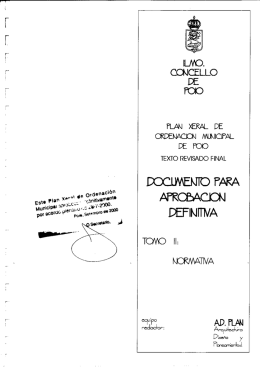 DOCUMEN O PARA - planeamento urbanístico de Galicia