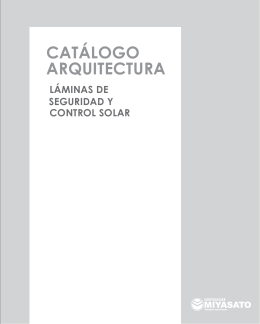 catálogo láminas de seguridad y control solar
