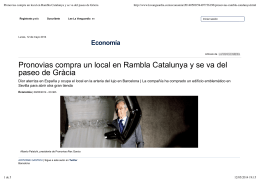 Pronovias compra un local en Rambla Catalunya y - i