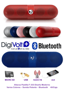 MICRO SD USB Altavoz Pastilla F-333 Diseño