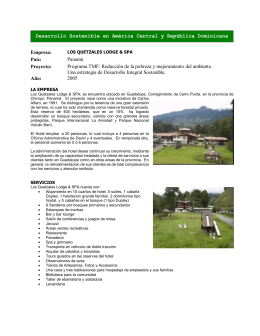 Los Quetzales Lodge and Spa - Desarrollo Integral Sostenible