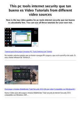 #Z pc tools internet security que tan bueno es PDF video books