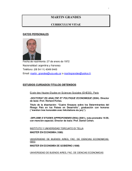 MARTIN GRANDES - Universidad Católica Argentina