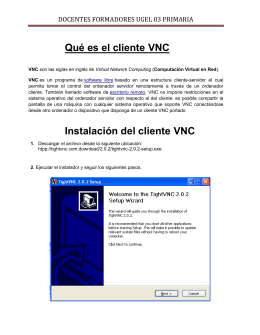 Qué es el cliente VNC Instalación del cliente VNC