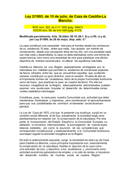 Ley de caza de Castilla la Mancha