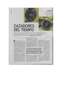 "Cazadores del Tiempo". El País Semanal