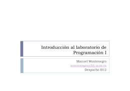 Introducción al laboratorio de Programación I