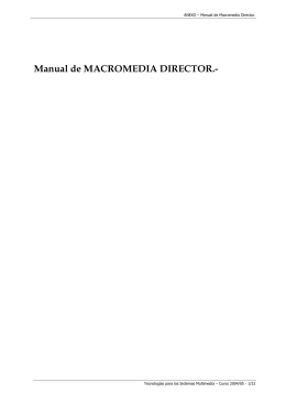 Manual de MACROMEDIA DIRECTOR.-