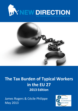 The Tax Burden of Typical Workers in the EU 27 2013