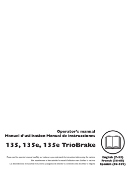 OM, Husqvarna, 135, 135e, 135e TrioBrake, 2013, Chain Saw, EN