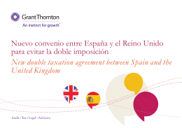 Nuevo convenio entre España y el Reino Unido
