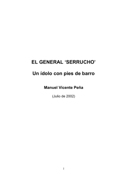 EL GENERAL `SERRUCHO` - agencia bk detectives
