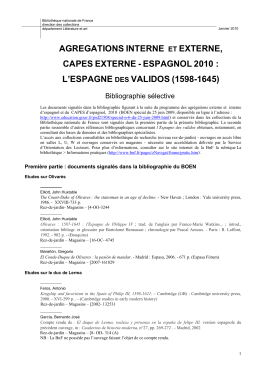 Agregation et capes espagnol 2010