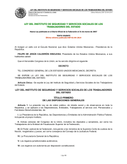 Ley del Instituto de Seguridad y Servicios Sociales de los