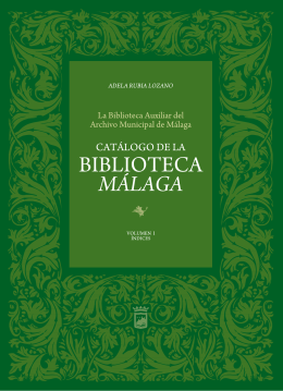 Índices Catálogo de la Biblioteca de Málaga