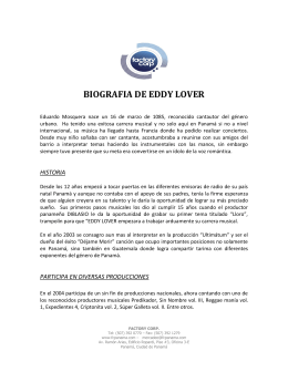 BIOGRAFIA DE EDDY LOVER