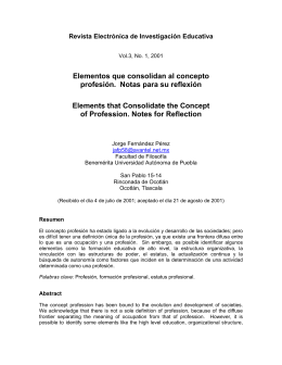Elementos que consolidan al concepto profesión