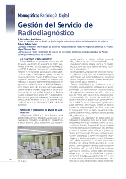 Gestión del Servicio de Radiodiagnóstico