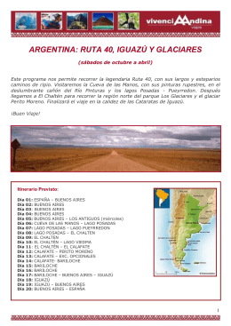 argentina: ruta 40, iguazú y glaciares