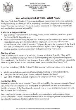Workers Compensation Form C3