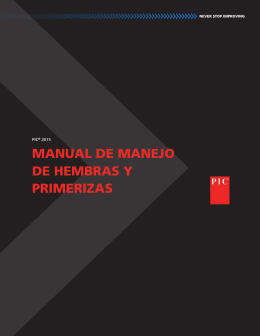 MANUAL DE MANEJO DE HEMBRAS Y PRIMERIZAS