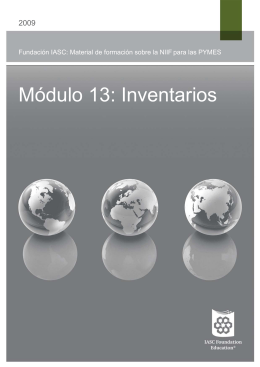 Módulo 13: Inventarios