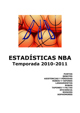 Estadísticas NBA. Temporada 2010-2011