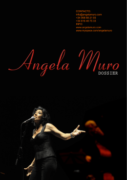 Dossier conciertos Angela Muro