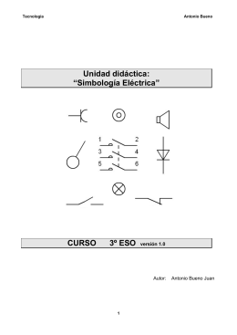 Unidad didáctica: “Simbología Eléctrica” CURSO 3º ESO