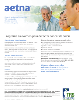 Programe su examen para detectar cáncer de colon
