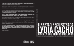 Libertad secuestrada Lydia Cacho vista desde los medios
